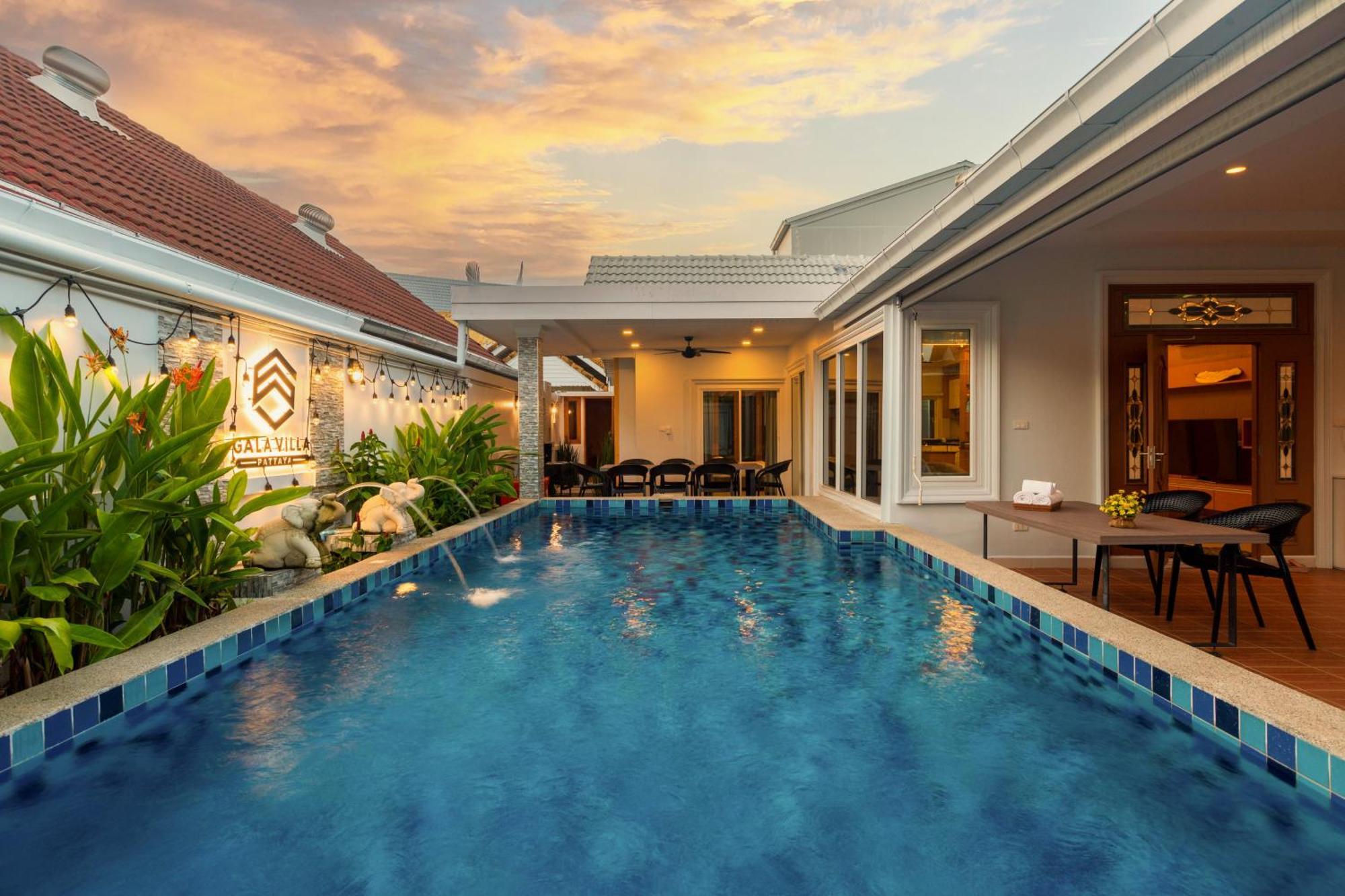 Pattaya Private Villa - Pool,Sauna,Snooker,Bbq Kültér fotó