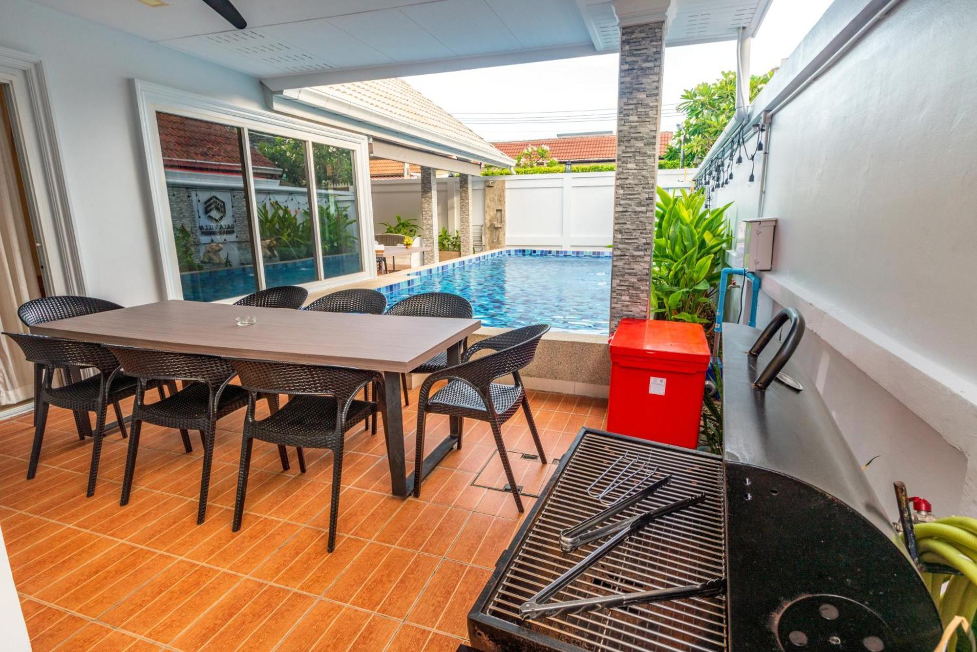 Pattaya Private Villa - Pool,Sauna,Snooker,Bbq Kültér fotó