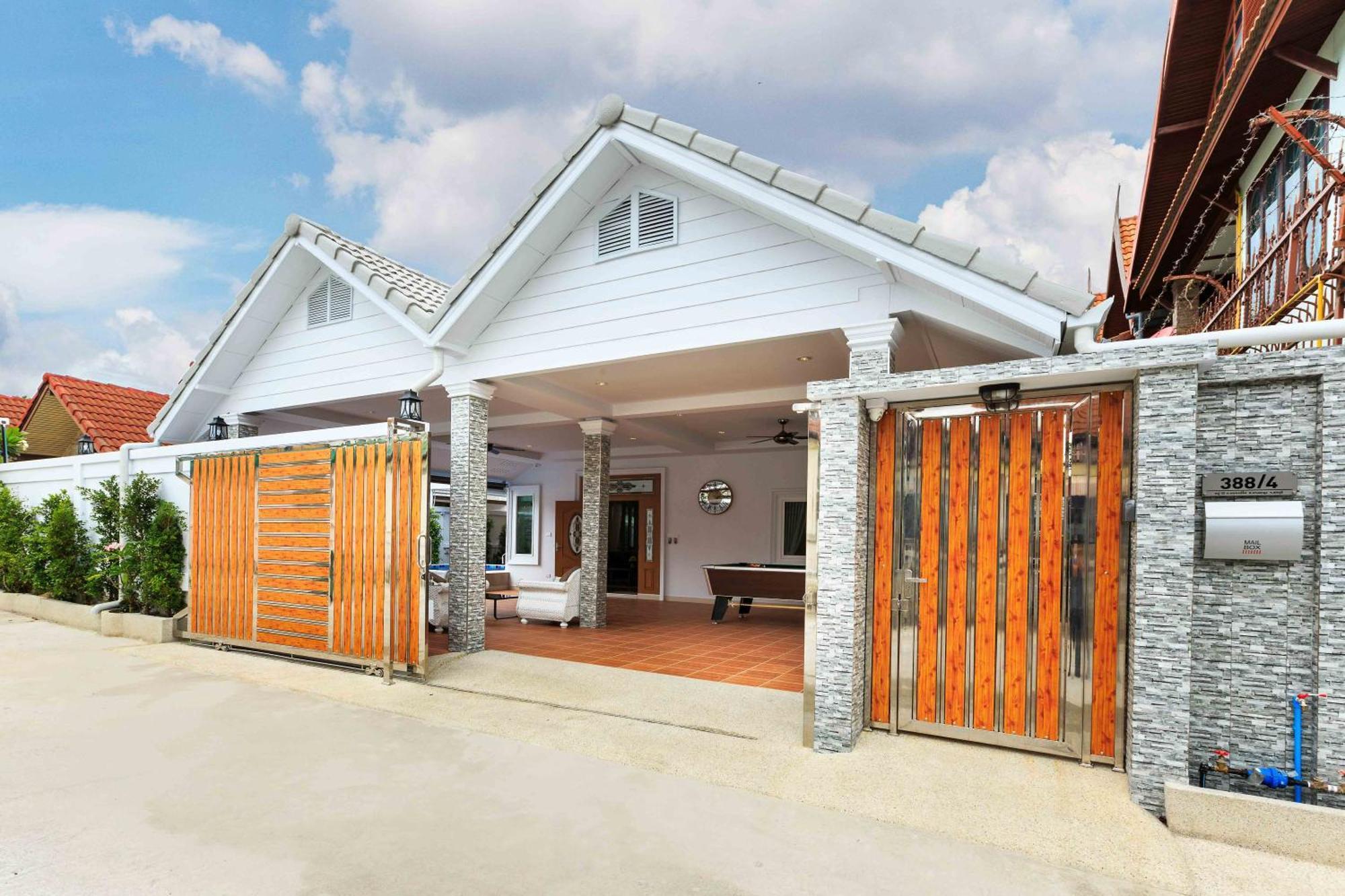 Pattaya Private Villa - Pool,Sauna,Snooker,Bbq Kültér fotó