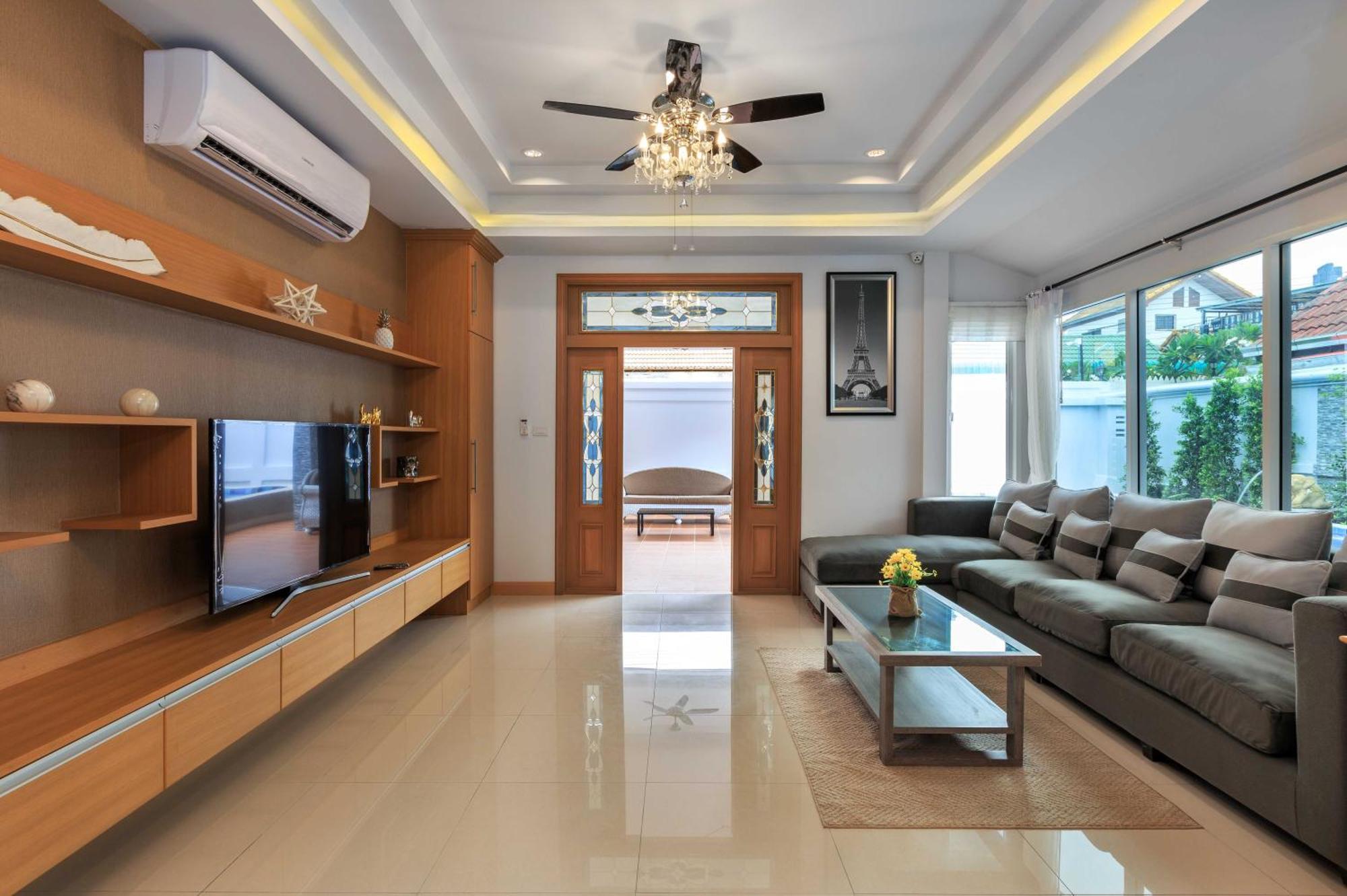 Pattaya Private Villa - Pool,Sauna,Snooker,Bbq Kültér fotó